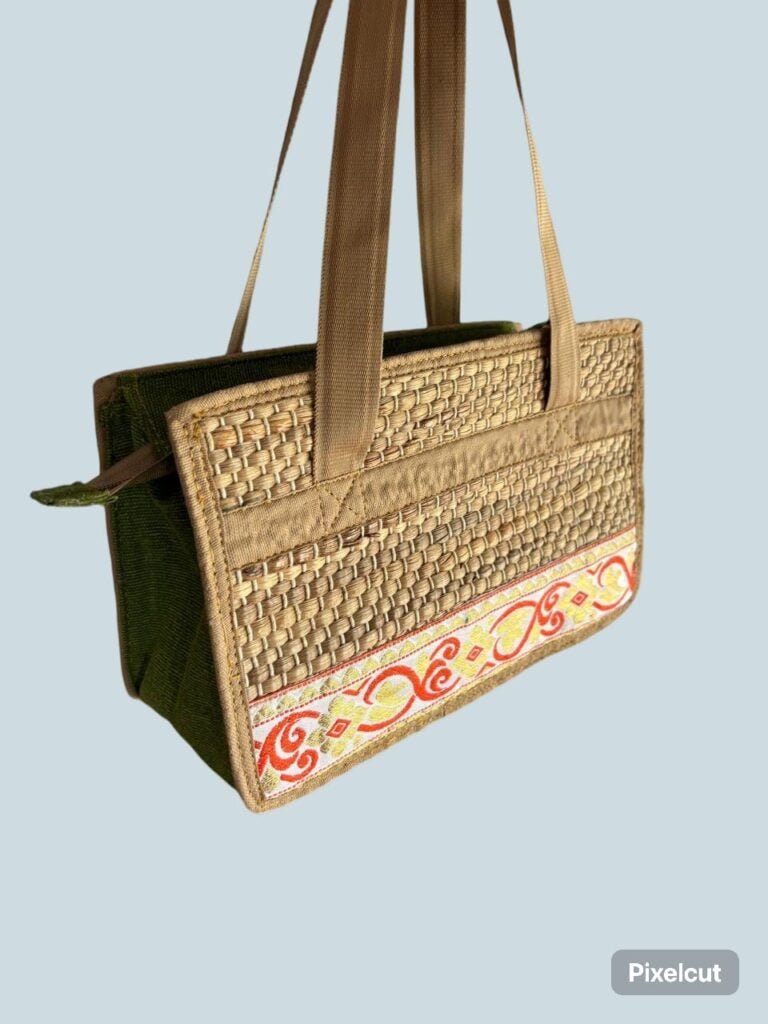 Handmade Water Hyacinth Bag from Majuli – asomicart