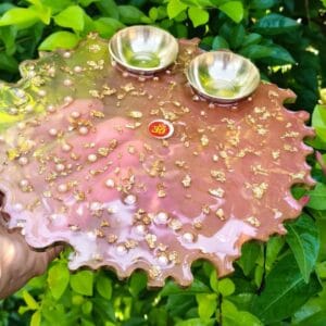 Gold plated Pooja Thali