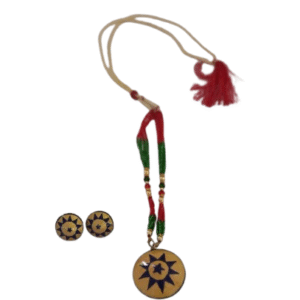 Handmade Assamese Jewellery- Necklace and Booz Pin