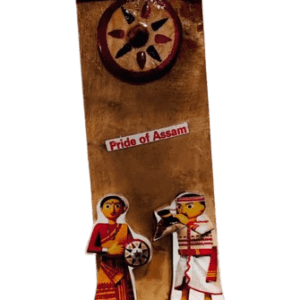 Traditional Assam Handmade Wooden Key Holder