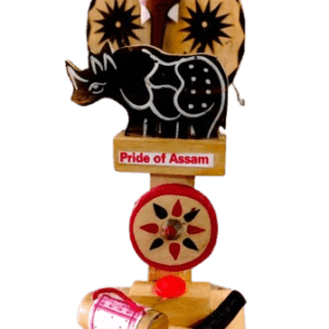 Pride of Assam – Traditional Assamese Heritage Wooden Handicraft Memento