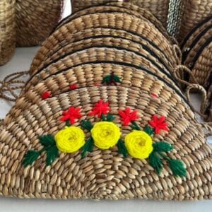 Handcrafted Water Hyacinth Half-Moon Sling Bag