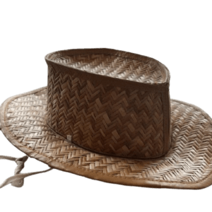 Handcrafted Eco-Friendly Woven Straw Cowboy / Outback Hat