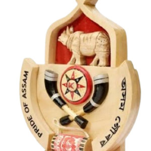 Pride of Assam – Traditional Assamese Heritage Wooden Handicraft Memento